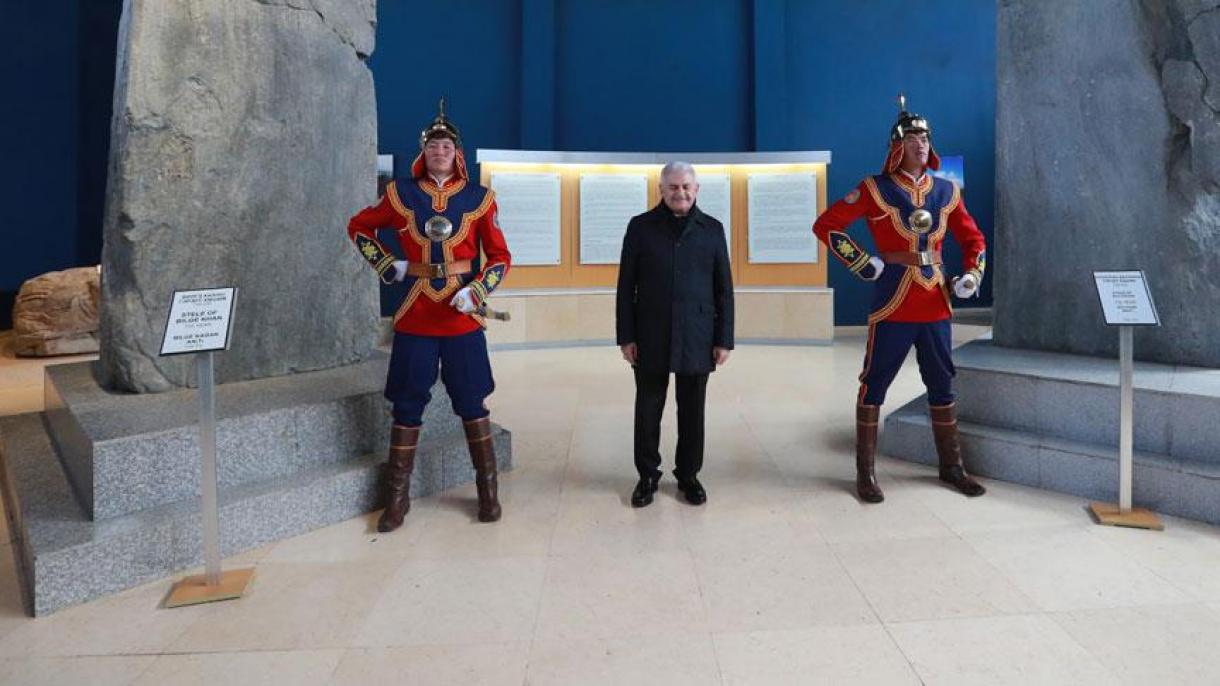 ترک وزیر اعظم نے جنگیز خان اور بلگے کغان کی یادگاروں کا دورہ کیا