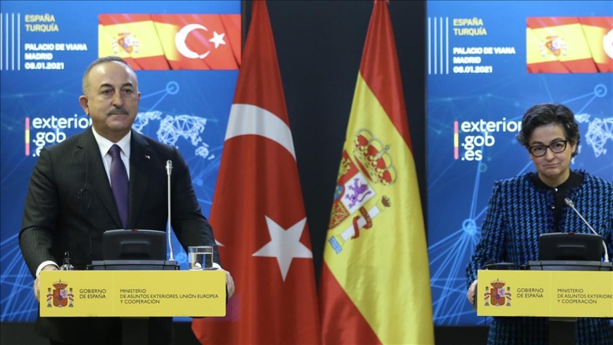 Mevlüt Çavuşoğlu-Arancha Gonzales Laya