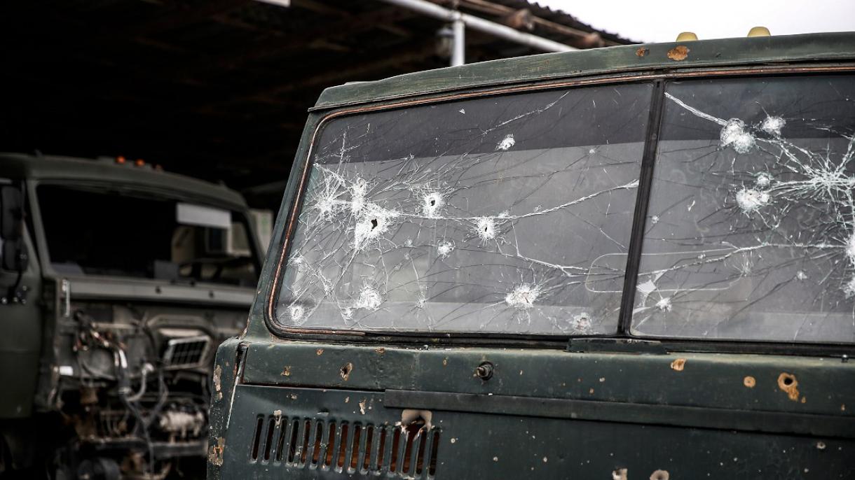 خودروهای ارمنی توقیف شده از سوی ارتش آذربایجان به تصویر کشیده شد
