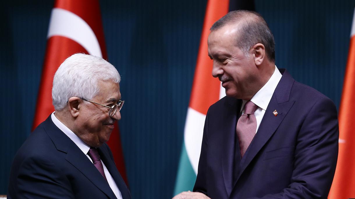 Ердоган проведе телефон разговор с палестинския президен Абас