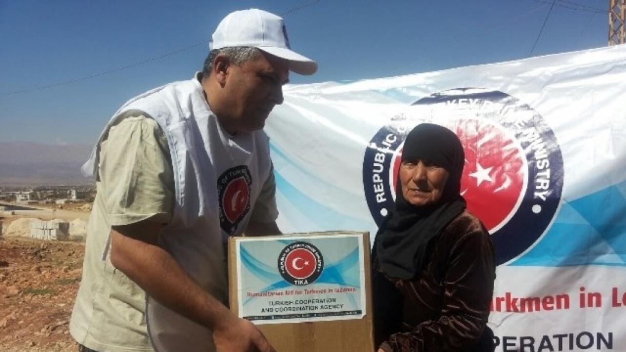 Gjysmëhëna e Kuqe dhe Ambasada turke në Liban shpërndajnë ndihma për 5.500 familje