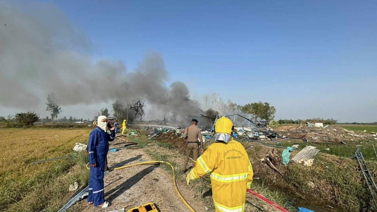 انفجار کارخانه ساخت لوازم آتش بازی در تایلند