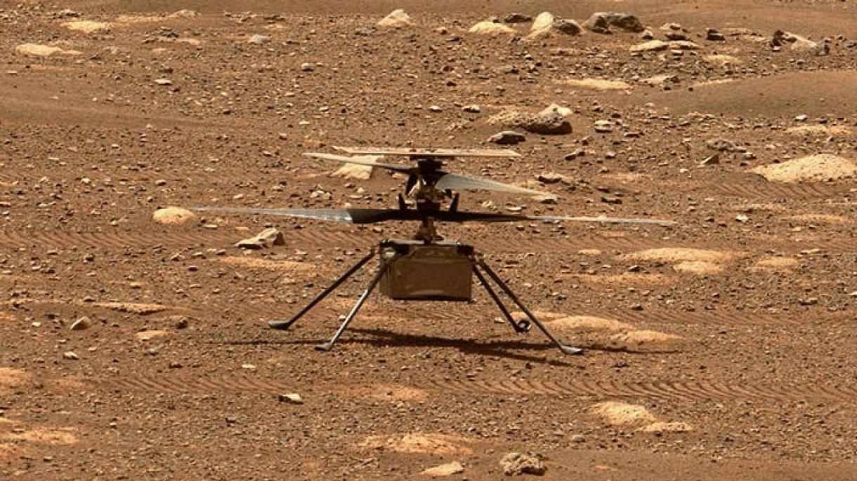 创新号直升机今天在火星上进行首次试飞