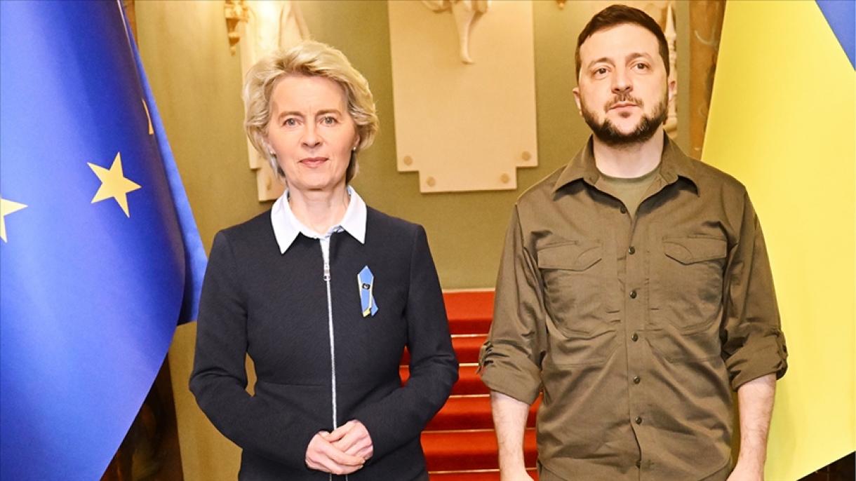 Conferința de presă Zelenski – von der Leyen