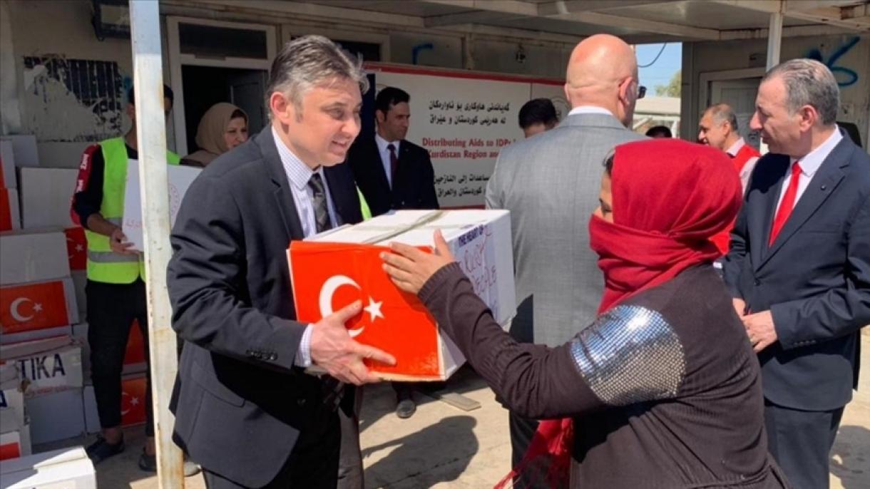 土耳其合作与协调社向伊拉克贫困家庭提供援助