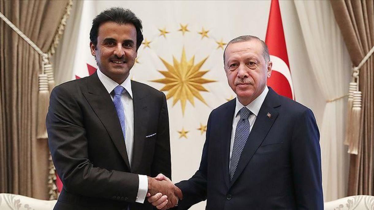 رئیس جمهور ترکیه و امیر قطر تلفنی گفت‌وگو کردند