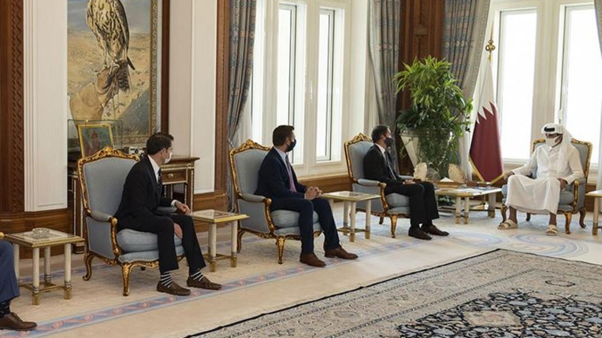 امیر قطر با هیئت نمایندگان کنگره آمریکا دیدار کرد