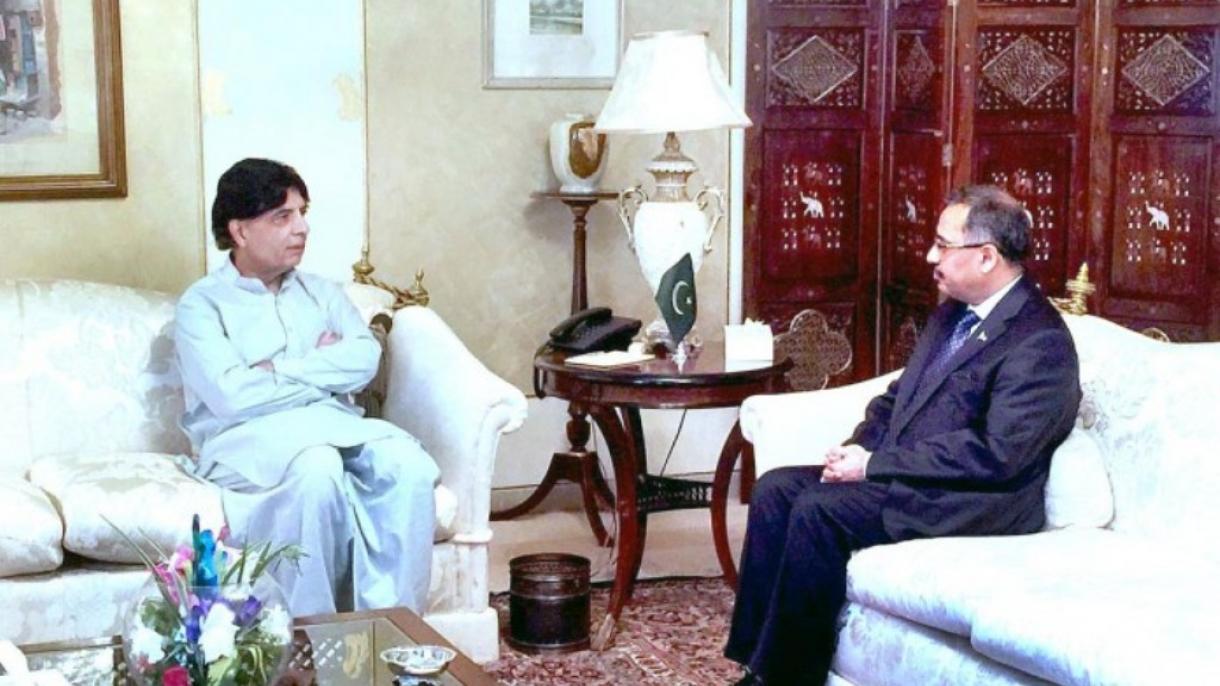 وفاقی وزیرداخلہ سے بھارت کے لئے نامزد پاکستانی سفیر سہیل محمود کی ملاقات