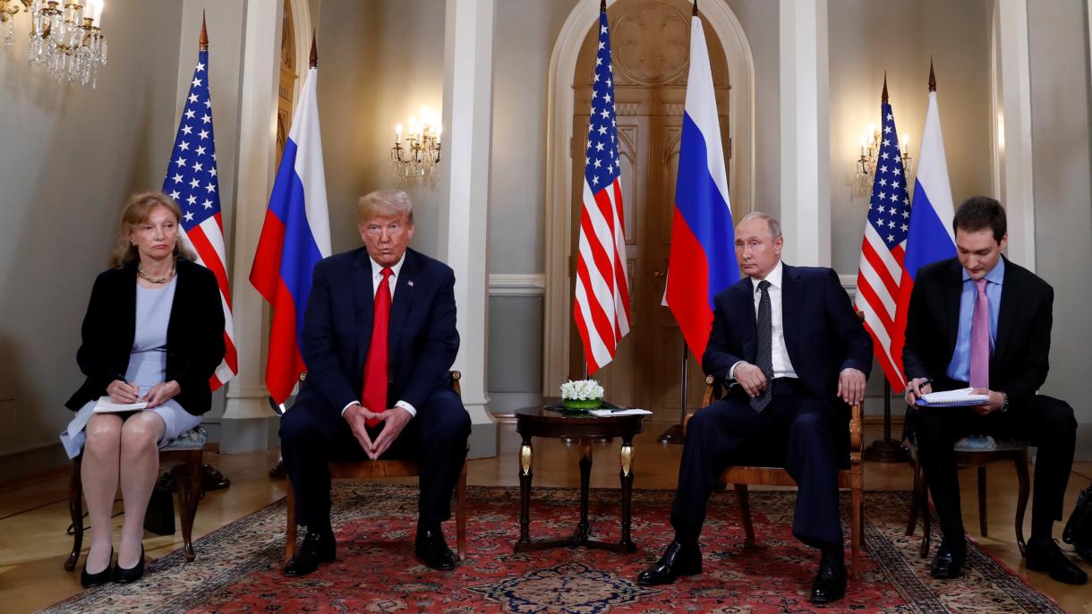 Donald Tramp, Wladimir Putin bilen duşuşdy