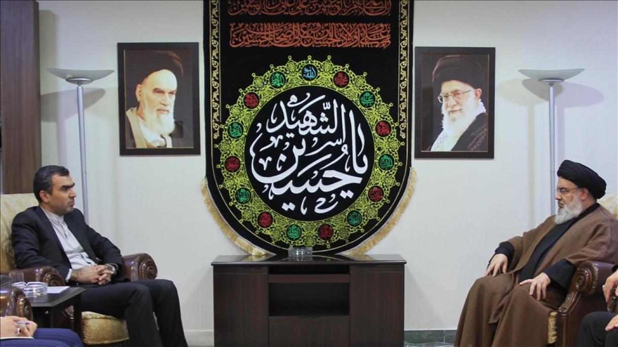 دیدار دستیار وزیر امور خارجه ایران و دبیر کل حزب‌الله لبنان