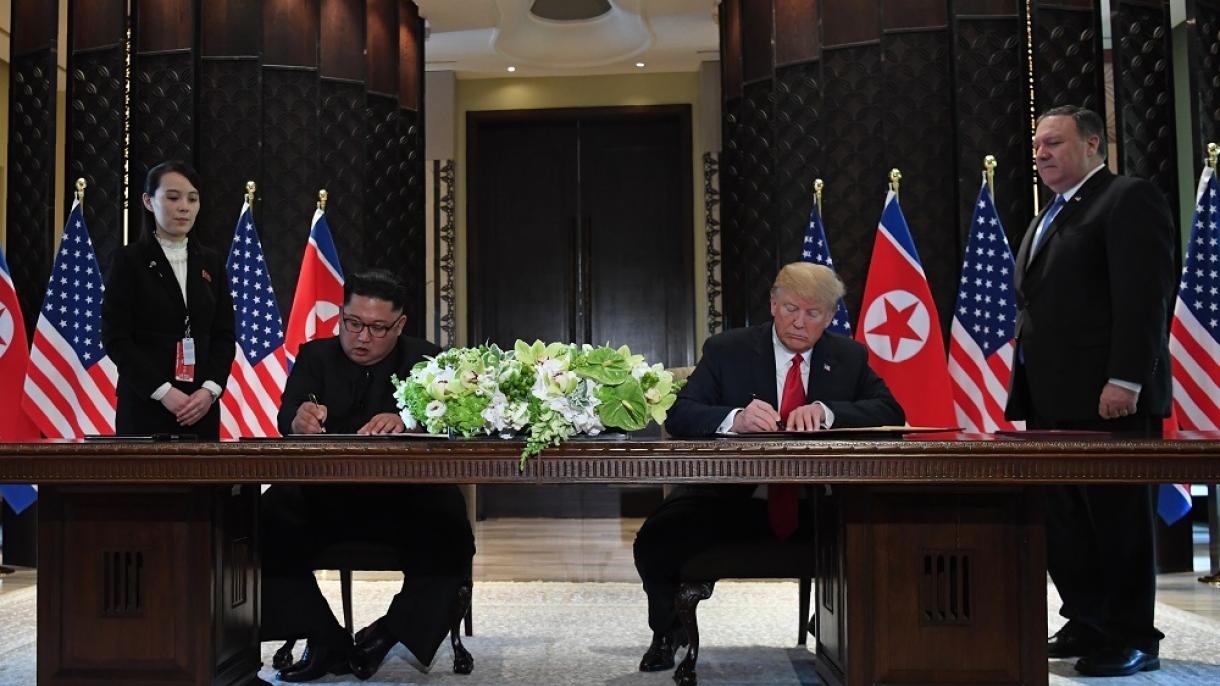 Trump e Kim assinam uma declaração que garantirá uma grande mudança