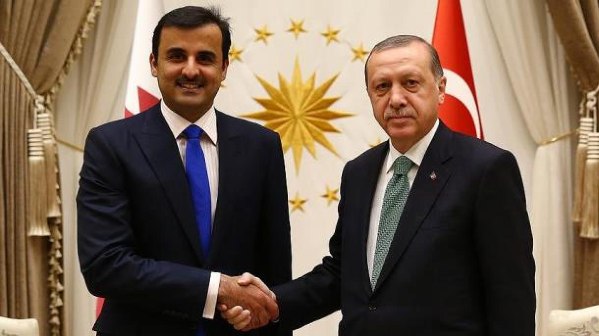 Erdogan e emir do Qatar confirmam o fortalecimento das relações bilaterais