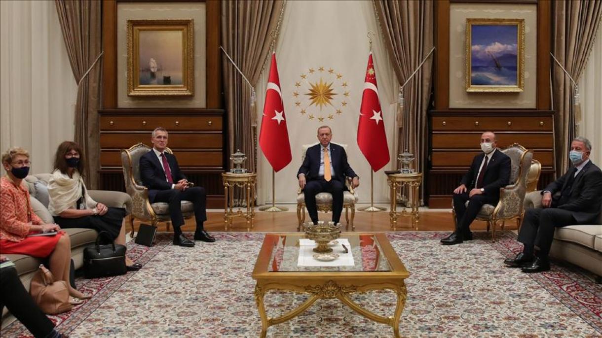 Erdoğan fogadta a NATO-főtitkárt