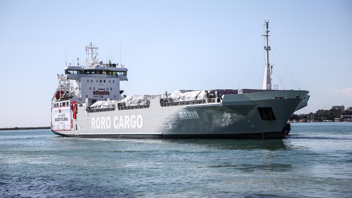هفتمین کشتی کمک‌رسانی هلال احمر تورکیه به مصر رسید