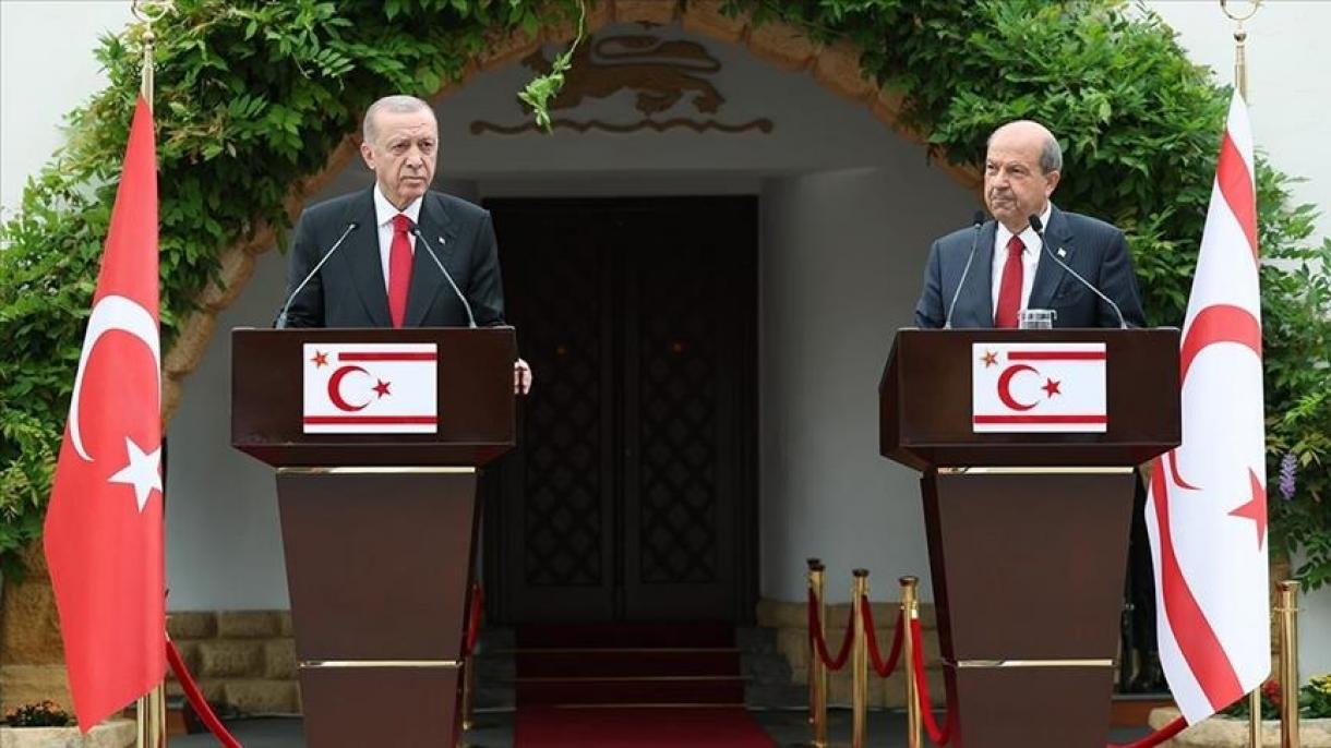 اردوغان: راه بازگشت به میز مذاکره به رسمیت شناختن جمهوری تورک قبرس شمالی است