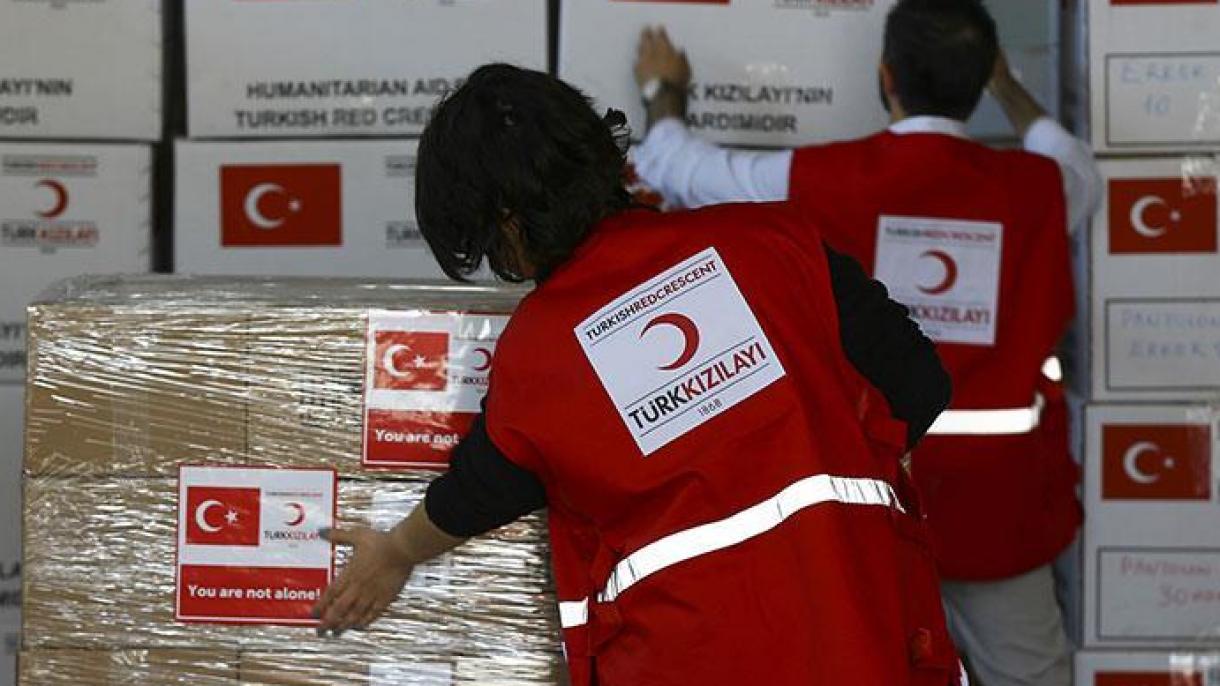 Η Τουρκική Ερυθρά Ημισέληνος έκανε ανθρωπιστικές βοήθειες αξίας 532 εκατομμυρίων λιρών
