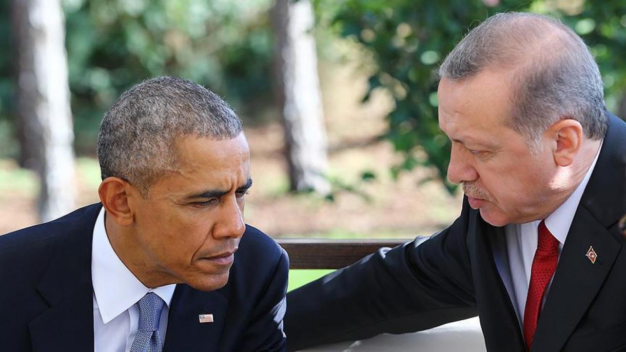 Prezident  Erdo’g’an  AQSh prezidenti Barak Obama bilan  telefon orqali uchrashdi.