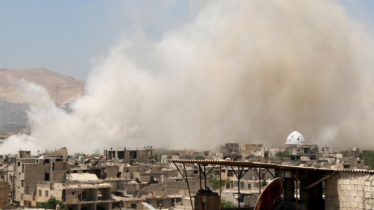 دمشق کے مضافات میں اسد قوتوں کے حملے