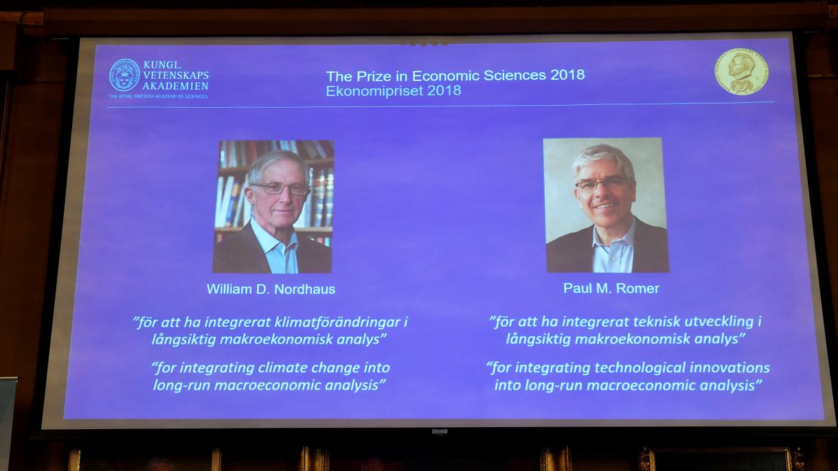 نوبل اکانومی ایوارڈ 2018 کے دونوں حقدار امریکی ماہرین اقتصادیات