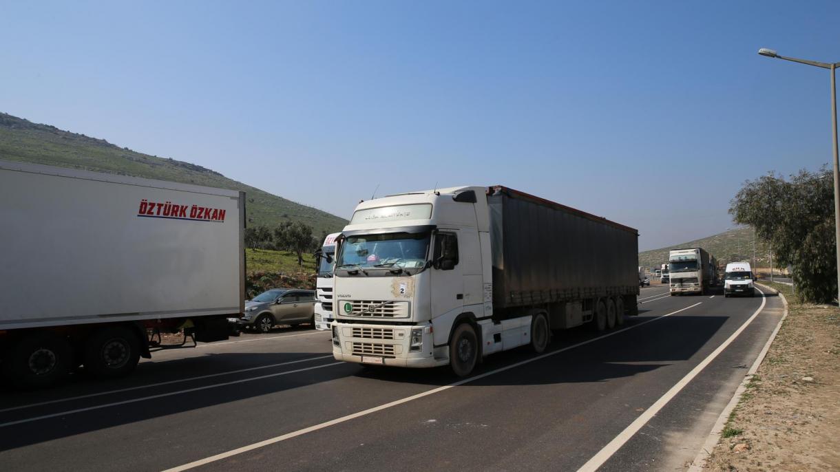 联合国为伊德利卜运送21辆大货车援助物资
