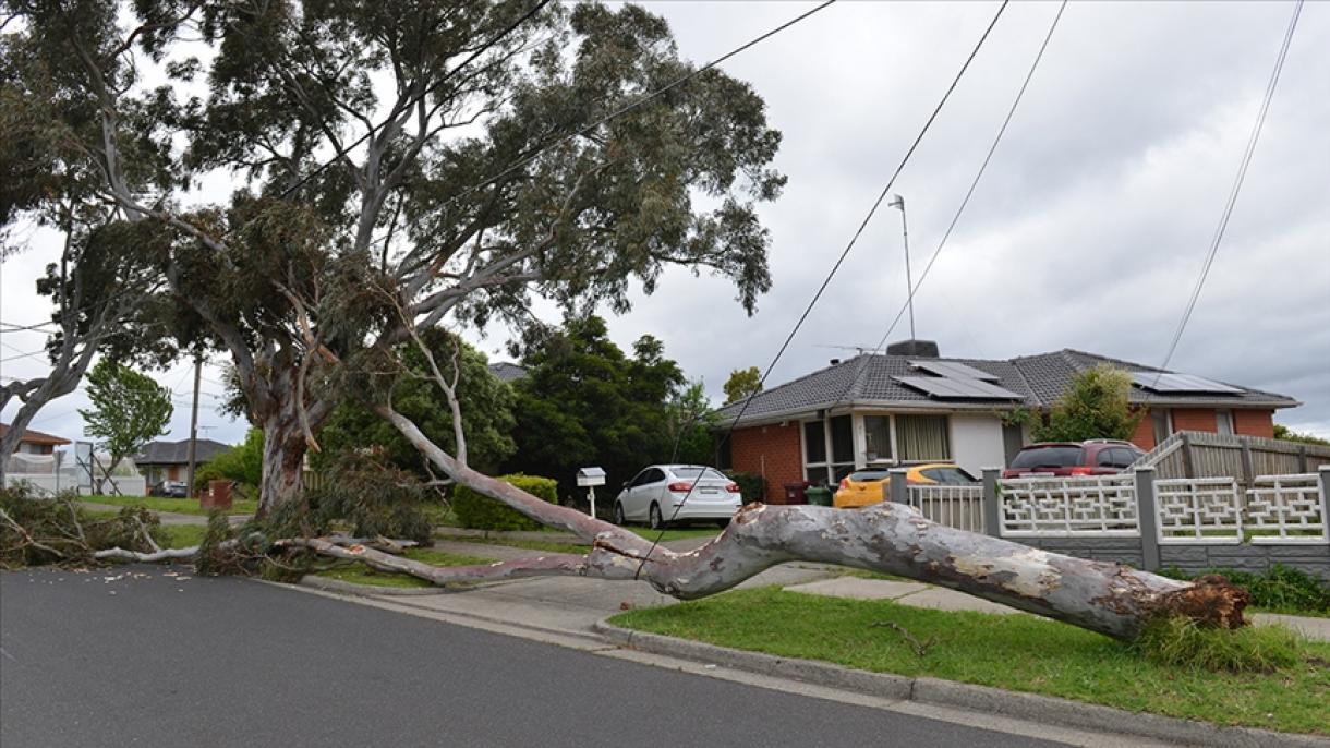 قطعی برق در نتیجه طوفان شدید در استرالیا