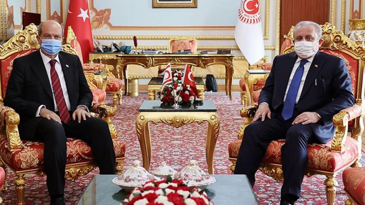 Mustafa Şentop ilә Ersin Tatar arasında görüş keçirilib
