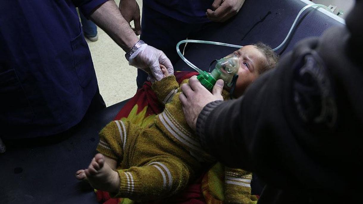 叙利亚东古塔地区遭到氯气弹袭击