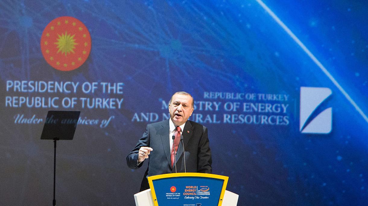 سخنرانی اردوغان در همایش بین المللی انرژی در استانبول