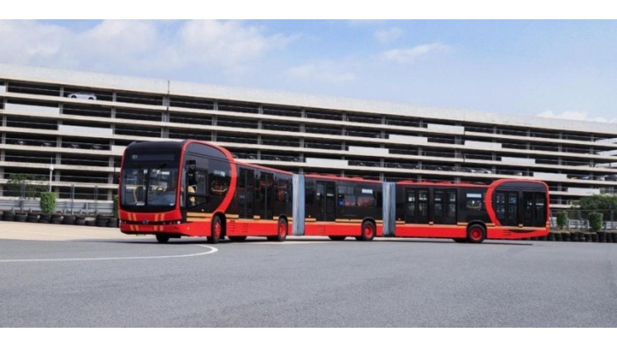 China produce el autobús eléctrico más largo del mundo