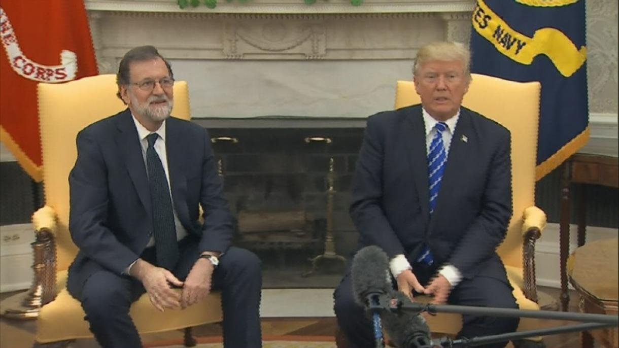 特朗普在白宫会晤西班牙首相