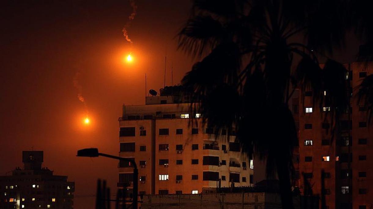 اسرائیلی فوج کی طرف سے غزہ کے مختلف مقامات پر 14 فضائی حملے