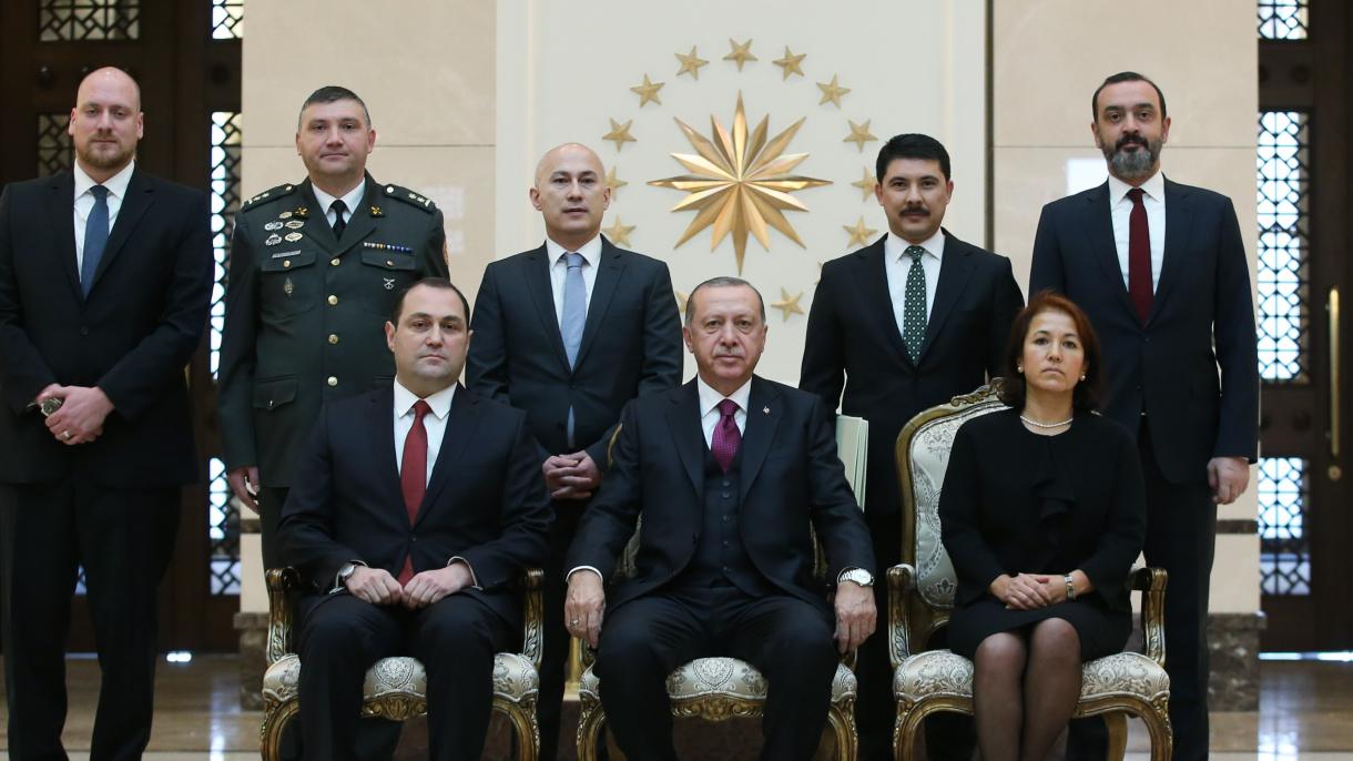 Ərdoğan Gürcüstan və İspaniya səfirlərini qəbul etdi