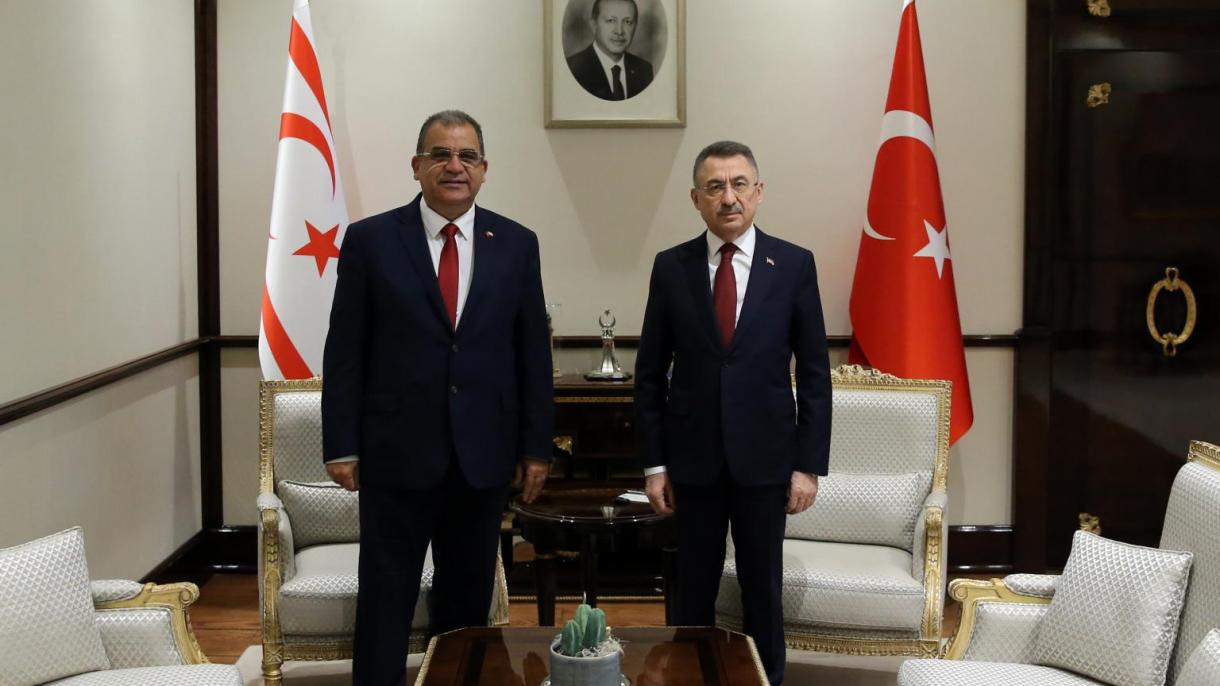 Fuat O'ktay Shimoliy Kipr Turk Respublikasi bosh vazirini qabul qildi