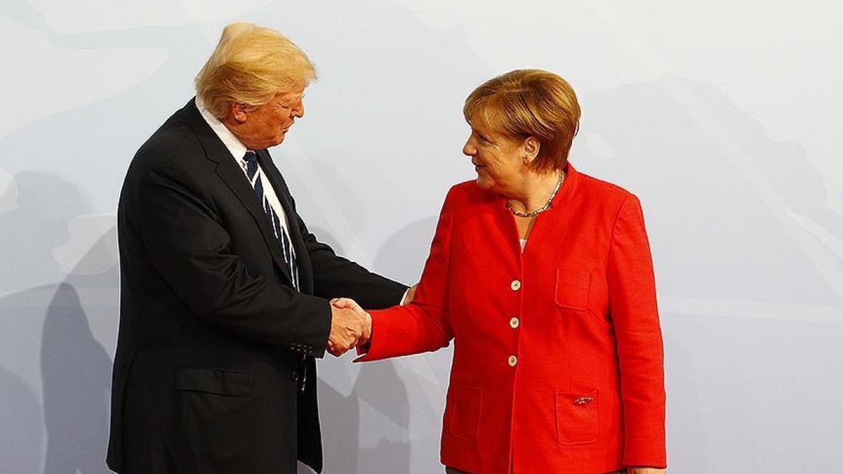 Donald Tramp Angela Merkeli tankyt etdi