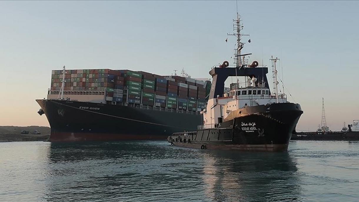 سوئز کانالیندا گمی حرکتلرینین آدی آخاریندا اولدوغو بیلدیریلیب