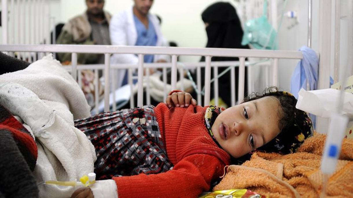 یمن، ہزاروں کی تعداد میں بچے ہیضے کی وبا میں مبتلا