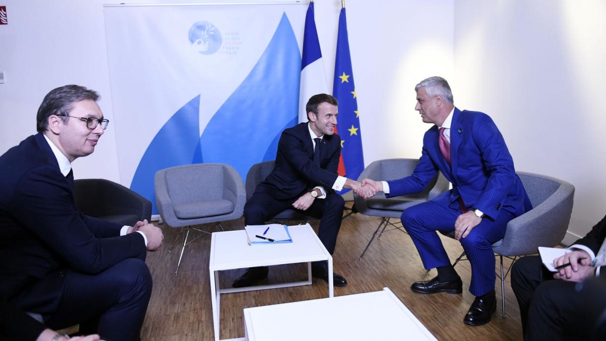Uz posredovanje Macrona sastali se Thaci i Vučić