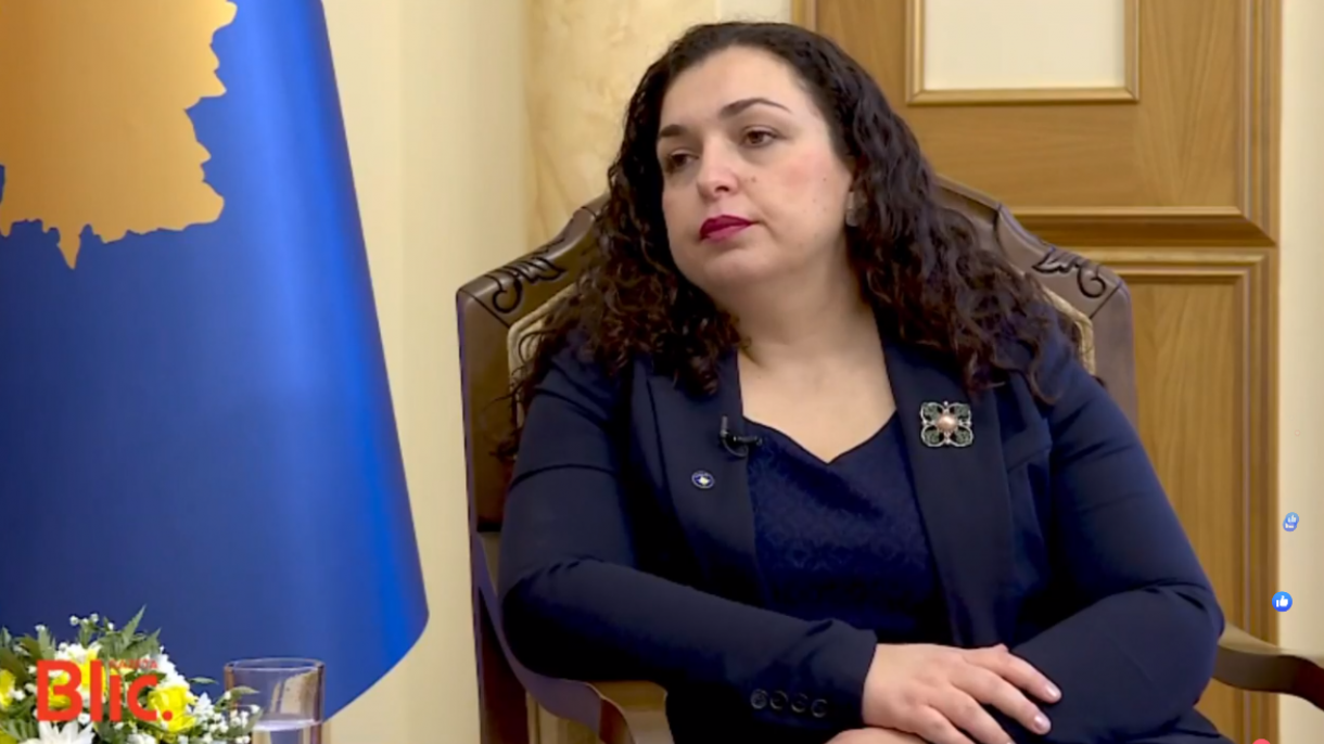Kosova Mecli Başkanı_Vjosa Osmani; İzmir depremi_taziye mesajı.png