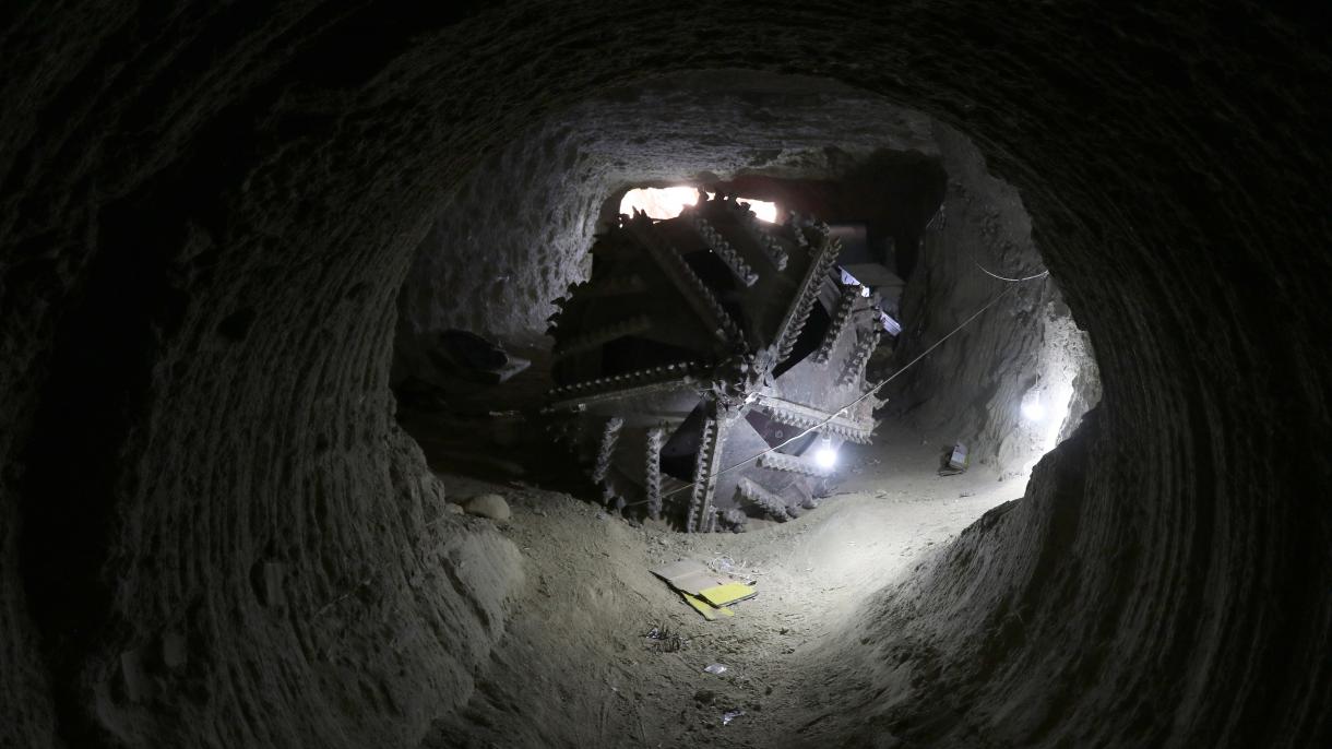 Terrorçılarnıñ Afrin märkäzendäge tunel’läre tabıldı.