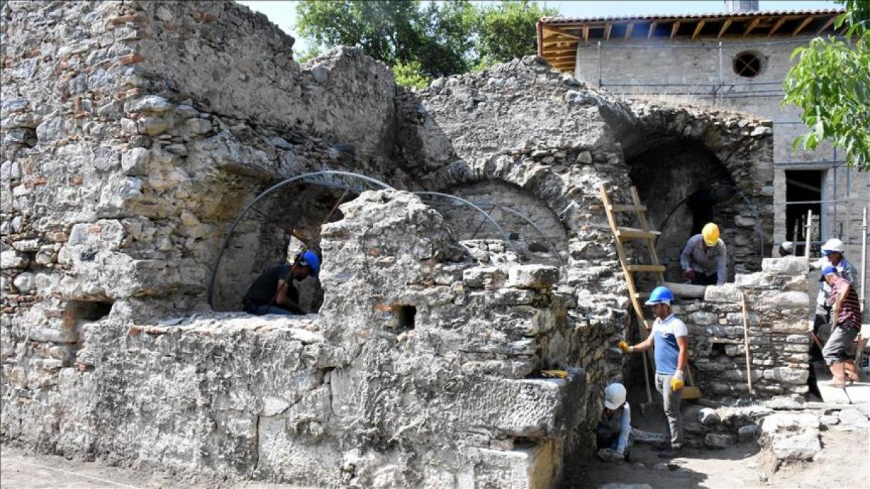 کشف حمام باستانی با سیستم مدرن در ترکیه