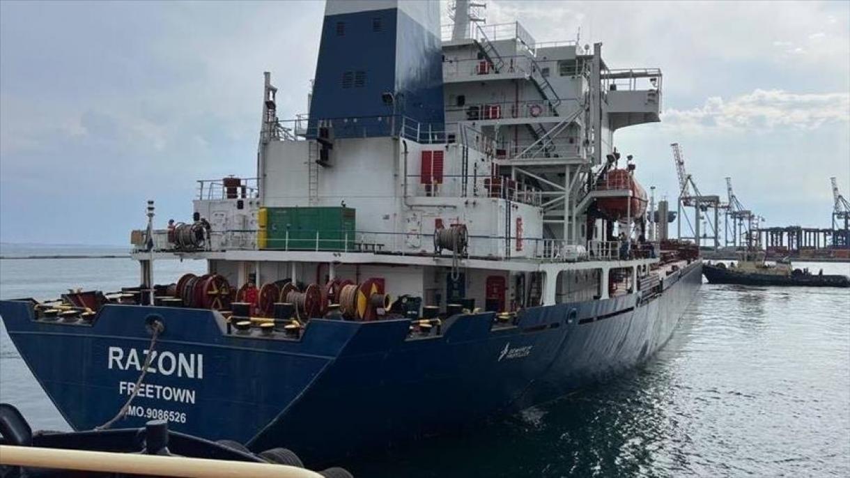 حرکت اولین کشتی حامل غلات از اوکراین به سوی لبنان