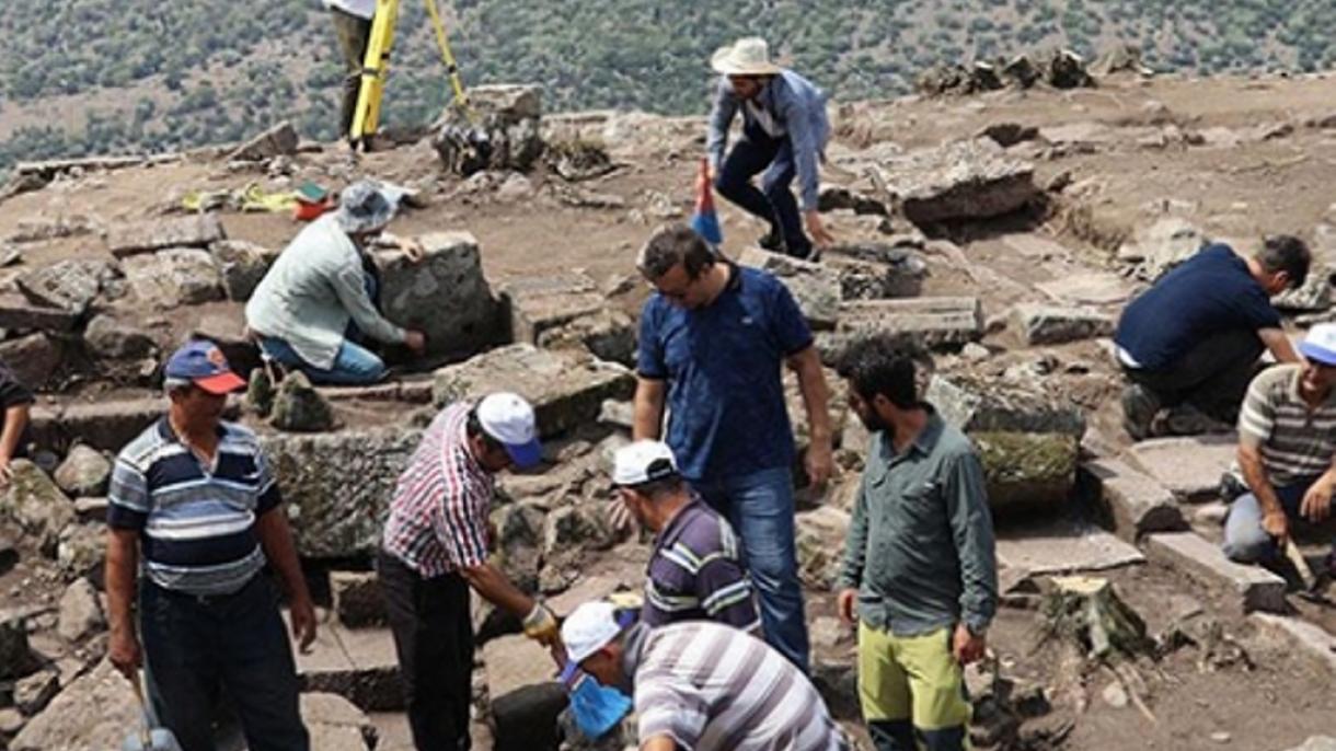 Hallado un macellum de carne y pescado en la ciudad antigua de Aigai de Manisa