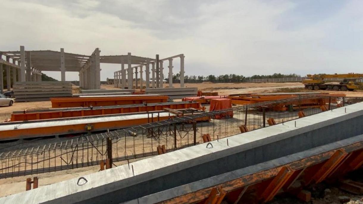 Türk şirkətinin Şimali Afrikada inşa etdiyi beton fabriki istehsala başladı