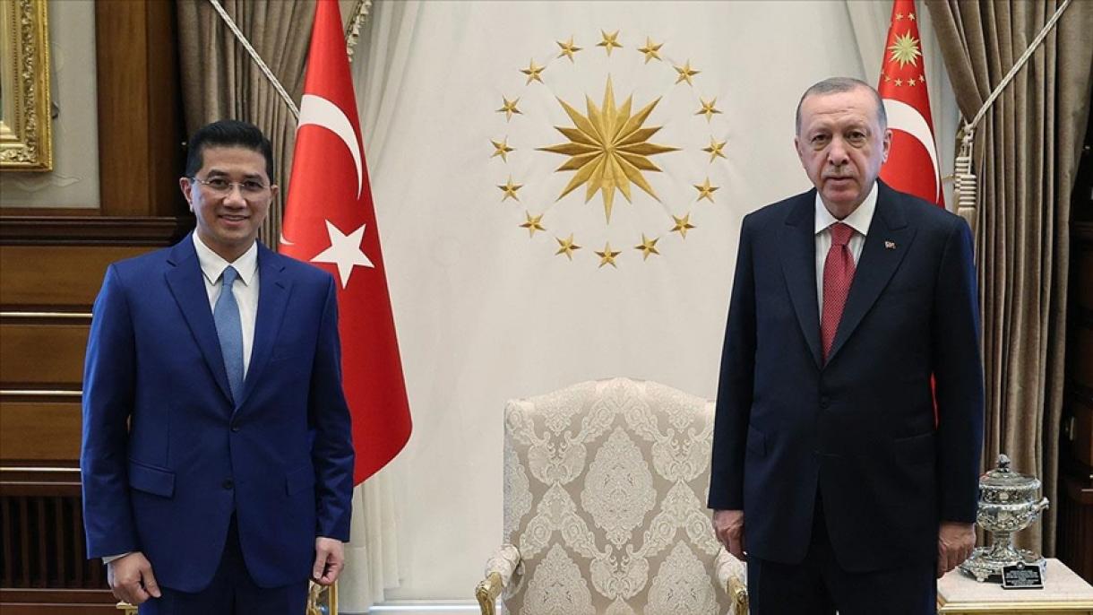 Prezident Erdogan Malaýziýanyň Halkara Söwda we Senagat ministrini kabul etdi