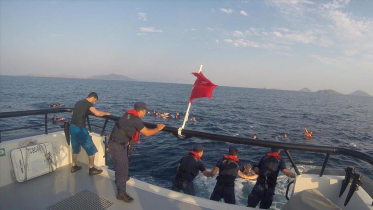 ترکی، غیر قانونی تارکین وطن کی کشتی سمندر میں  ڈوب گئی