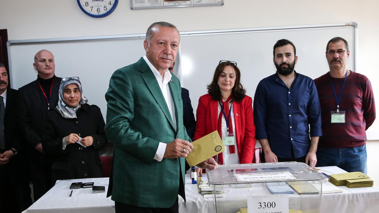 شرکت رئیس‌جمهور اردوغان در انتخابات امروز تورکیه