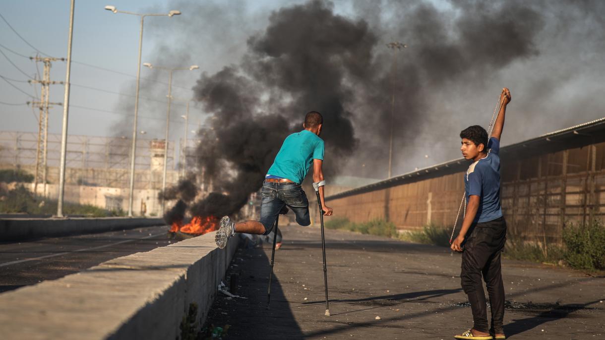 اسرائیلی فوج کی فائرنگ،20 فلسطینی  زخمی