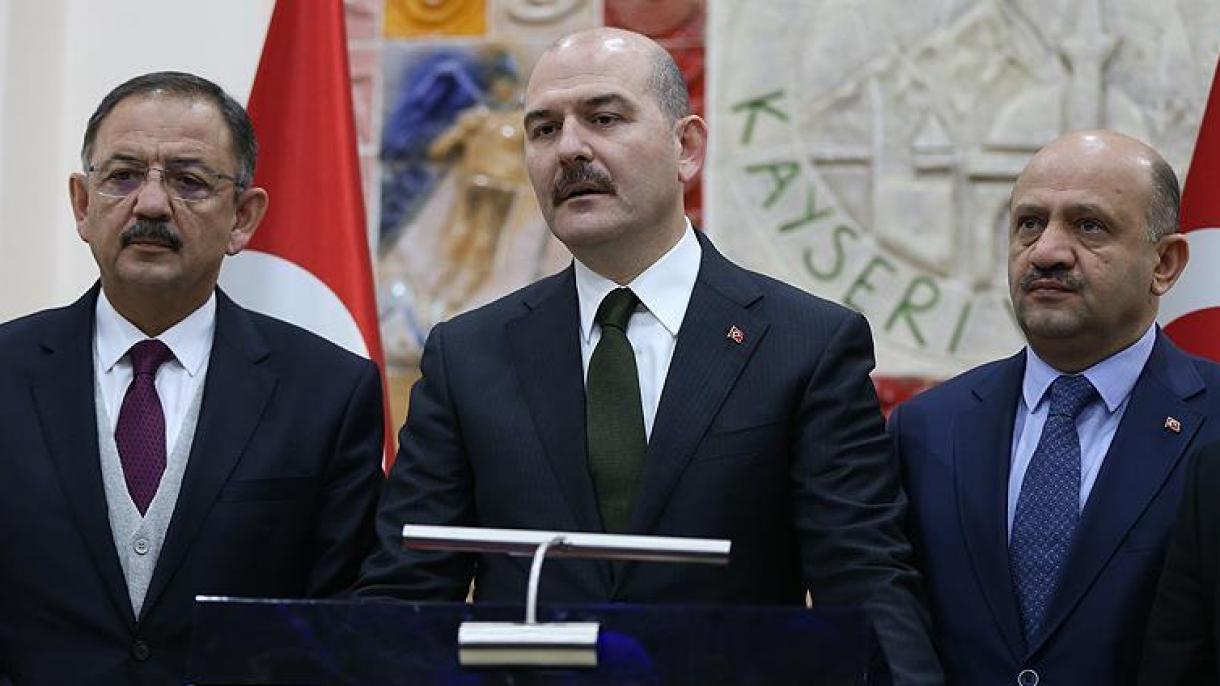وزیر کشور ترکیه: 7 نفر در ارتباط با حمله تروریستی کایسری دستگیر شدند