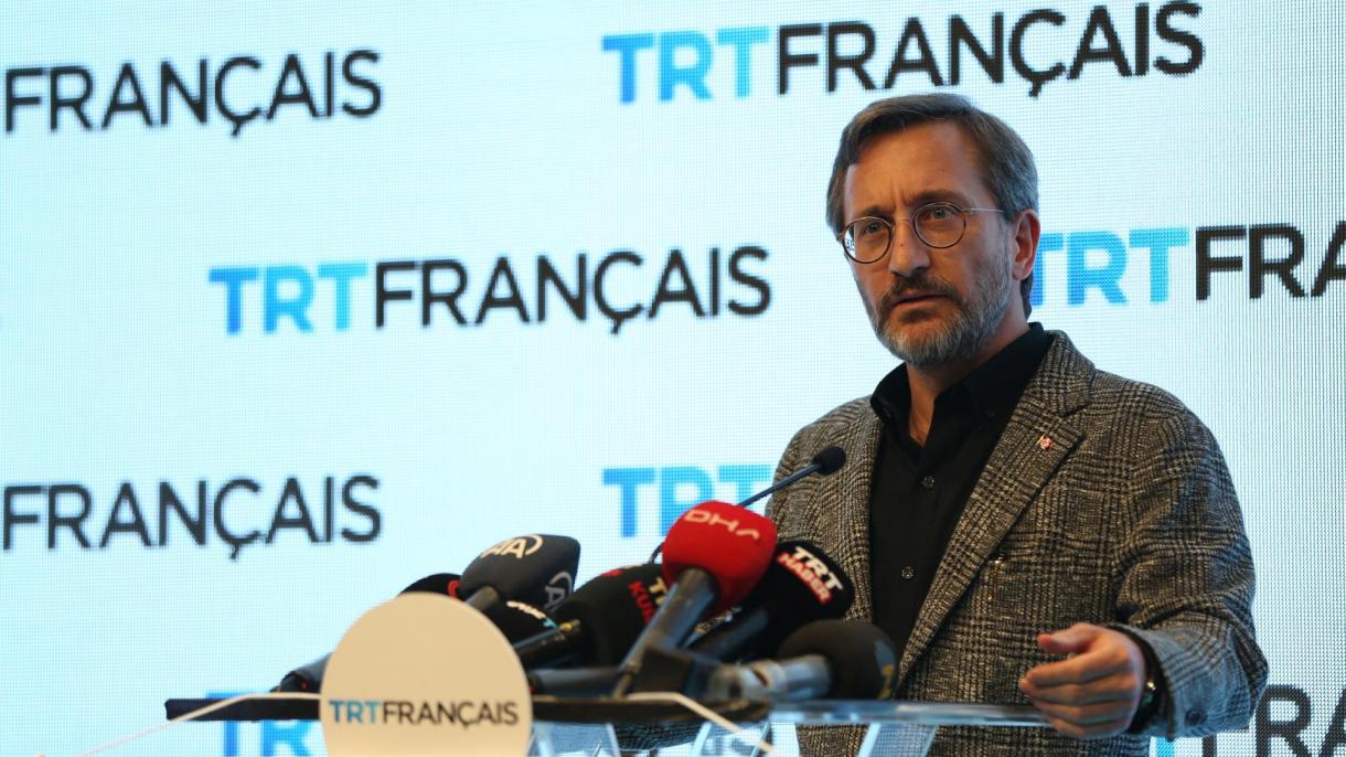 Фахреттин Алтун ТРТ француз тилиндеги санариптик каналдын ийгиликтүү болушун каалады
