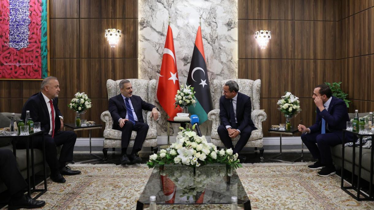 Ministrul de externe Hakan Fidan s-a întâlnit cu Abdul Hamid Dbeibeh în Libia